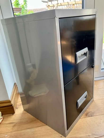 Photo of free 2 drawer metal filing cabinet (Cookley DY10) #3