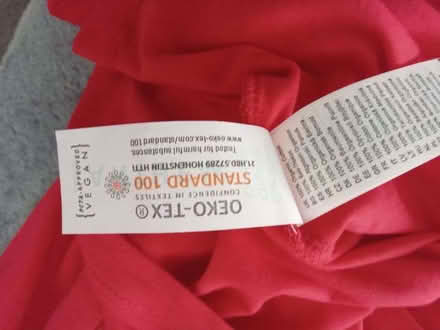 Photo of free 40 Brand New Organic Anthem Brand Cotton Unisex Adults Red T (Gidlow WN6) #4