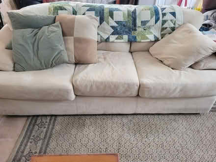 Photo of free Couch and cushions (Merritt and Oakdale) #1