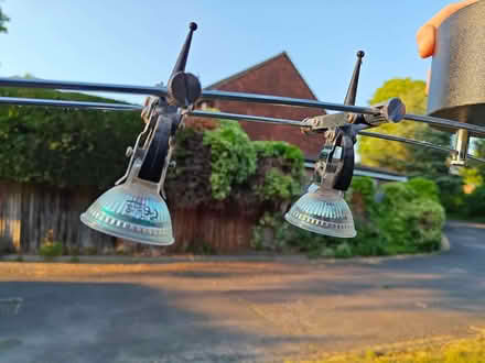 Photo of free Modern set of 4 LED ceiling lights on one arm ;) (Woking GU22) #2