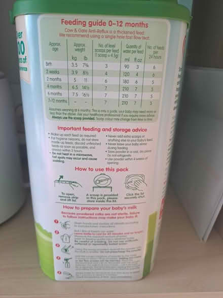 Photo of free Sealed Formula milk for babies (SW16) #2