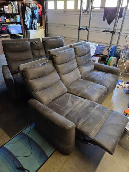 Photo of free 3 seater and 2 seater recliner sofa (La Mesa) #3