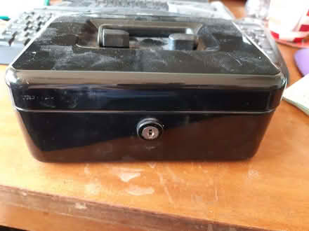 Photo of free Black Petty Cash Tin with Keys (Old Walcot SN3) #1