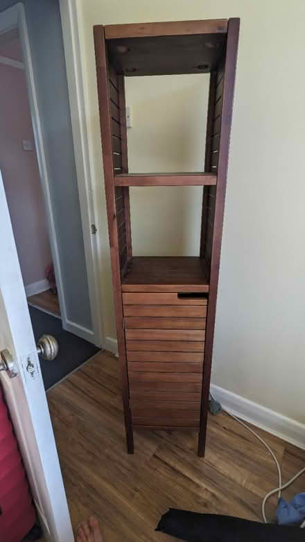 Photo of free Mahogany bathroom cabinet (Woodley, Stockport, SK6) #1