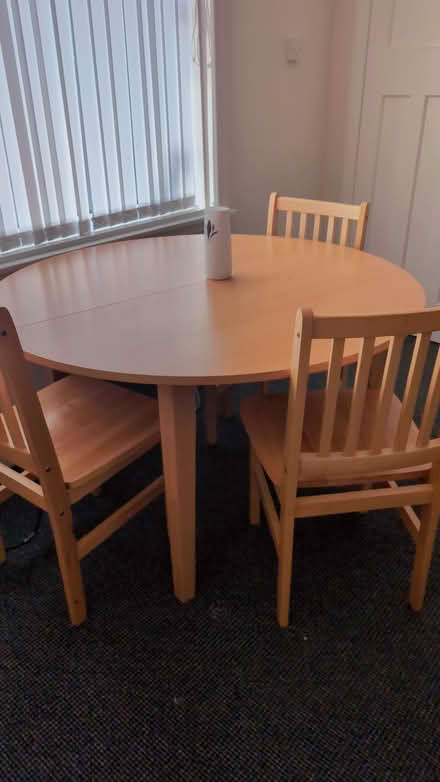 Photo of free 4 piece dinning table (EH13) #4