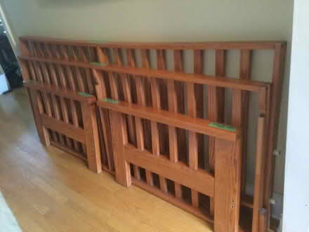 Photo of free Solid oak sofa/bed frame (Fisher Glen) #1