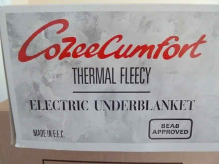 Photo of free Electric fleecy underblanket for Double bed. (Cronkinson Farm CW5) #2
