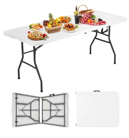 Photo of 1-2 Folding Utility Tables (Inman sq) #1