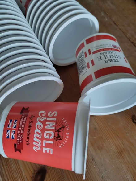 Photo of free Small cream pots x about 40, washed (Henleaze Ward BS9) #1