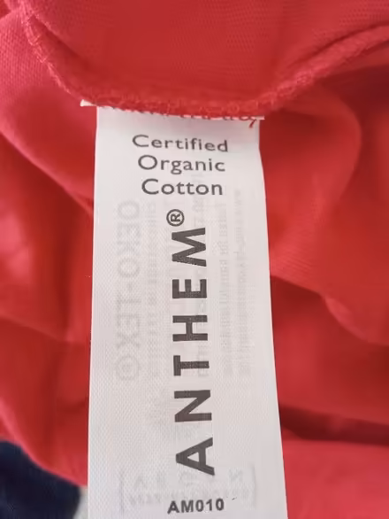 Photo of free 40 Brand New Organic Anthem Brand Cotton Unisex Adults Red T (Gidlow WN6) #3