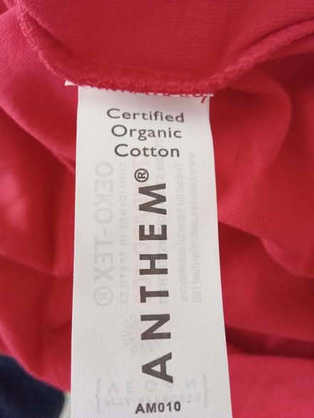 Photo of free 40 Brand New Organic Anthem Brand Cotton Unisex Adults Red T (Gidlow WN6) #3