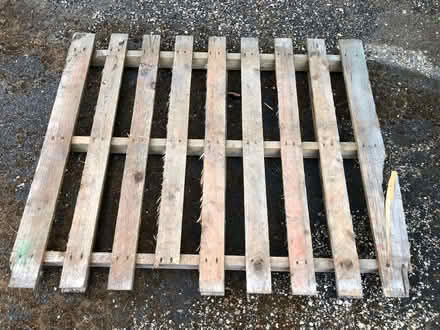 Photo of free 2 x wooden MF pallets (Beaconsfield HP9) #2
