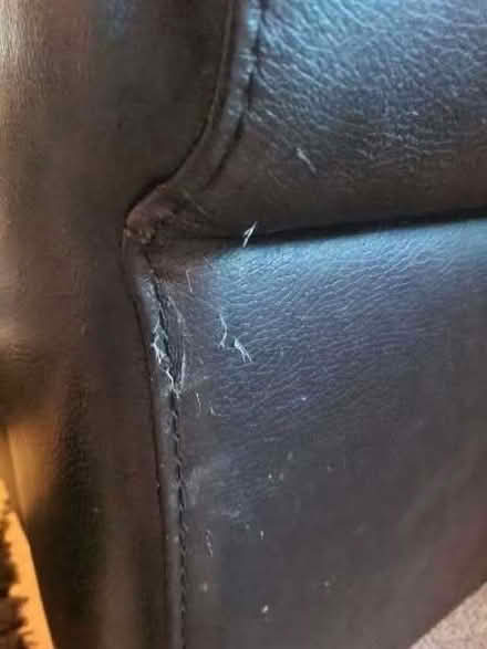 Photo of free Black leather style chair (Malvern WR14) #2