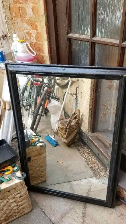 Photo of free Black framed mirror for upcycling (Binfield RG42) #1
