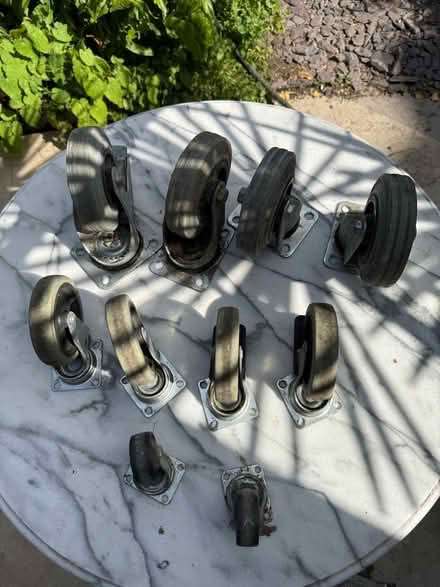 Photo of free 10 Castor Wheels - for furniture trolleys etc.. (Brixton Hill SW2) #2