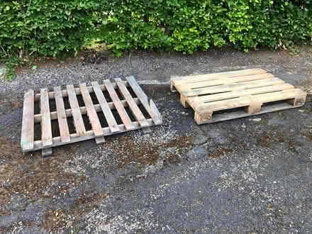 Photo of free 2 x wooden MF pallets (Beaconsfield HP9) #1