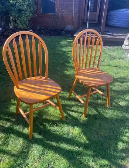 Photo of free Wooden chairs x 2 (Cheshunt, Hertfordshire) #1