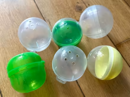 Photo of free 6x Empty gachapon capsules (Hampden Park BN22) #1