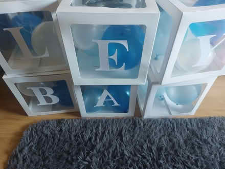 Photo of free Balloon boxes with letters spelling love baby one (Bulwell NG6) #1