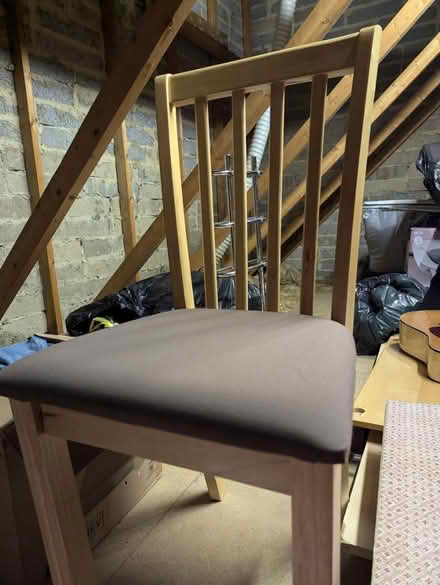 Photo of free X4 dining room chairs (KT3 new malden) #1