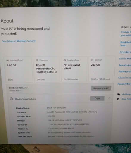 Photo of free Pentium PC Computer Tower (Cambridge CB3) #4