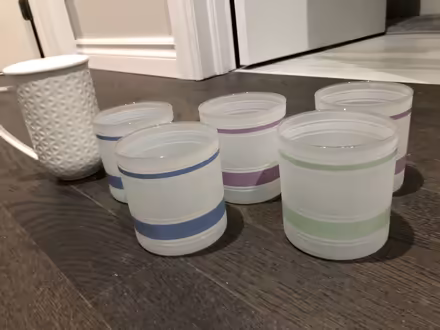 Photo of free 5 frosted glass tumblers (North York) #1