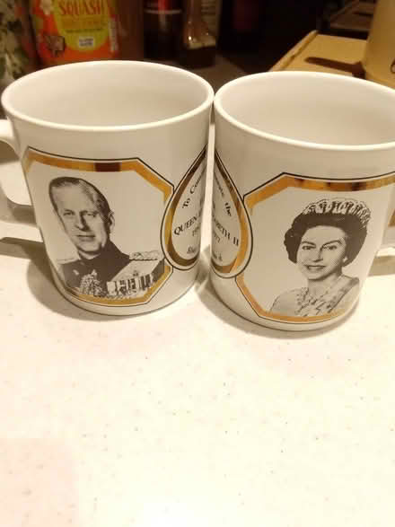 Photo of free Variety royalty china mugs & plate (Tonbridge) #1