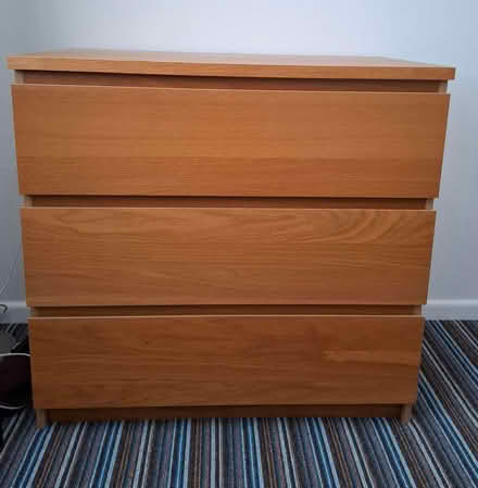 Photo of free IKEA MALM Chest of 3 drawers, (Reydon IP18) #2
