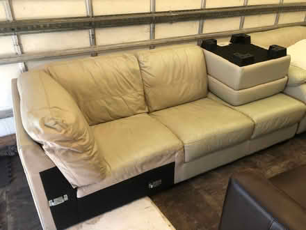 Photo of free Leather sofa (Funtington PO18) #1