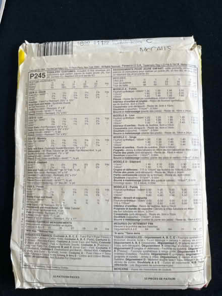 Photo of free 6 mo-1 yr baby costume pattern (West Berkeley) #2