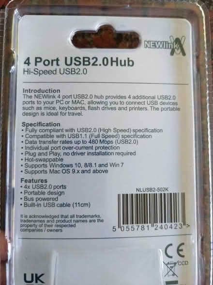 Photo of free 4 port usb hub (Staplehurst TN12) #2