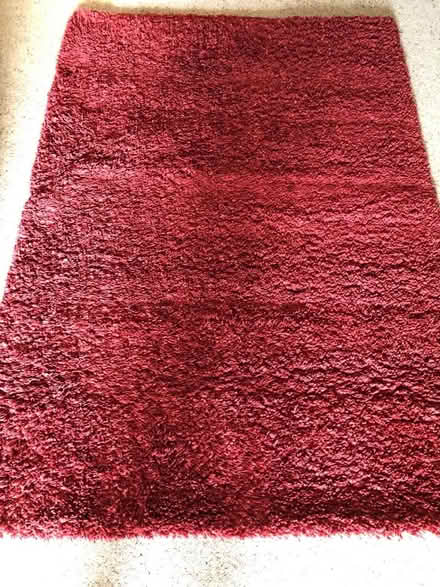 Photo of free Rug 66 inches x 48 inches Red (Willingdon Trees) #1