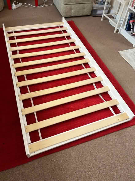 Photo of free Trundle bed frame and foam mattress. (Harlow Fields DE22) #3