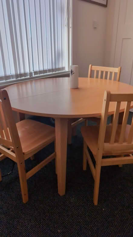 Photo of free 4 piece dinning table (EH13) #3