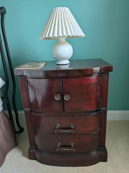 Photo of free Two Mahogany nightstands (Rt 100/113 Exton Pa) #2