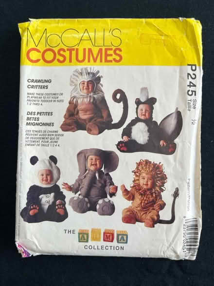 Photo of free 6 mo-1 yr baby costume pattern (West Berkeley) #1