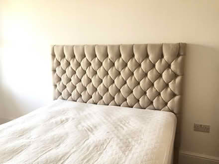 Photo of free Kingsize headboard Grey Linen (East Twickenham, TW1) #1