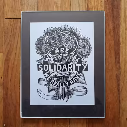 Photo of free Solidarity art print (Ann Arbor Northwest Side) #1