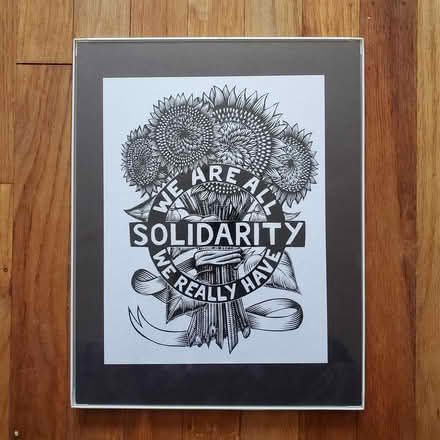 Photo of free Solidarity art print (Ann Arbor Northwest Side) #1