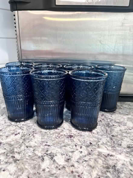 Photo of free Blue drinking glasses (Hyattsville, MD) #1