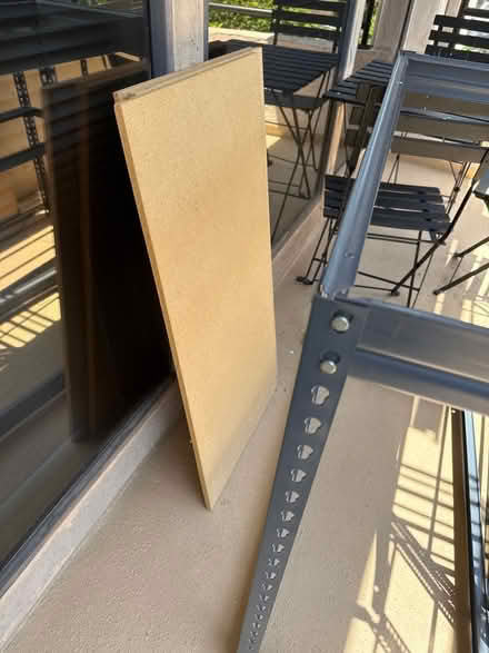 Photo of free 3 metal shelves (Mission Valley) #2