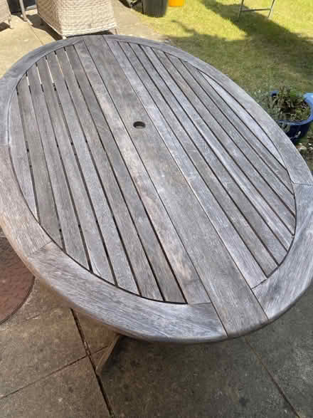 Photo of free Oval Wood garden table (Hatch Warren RG22) #1