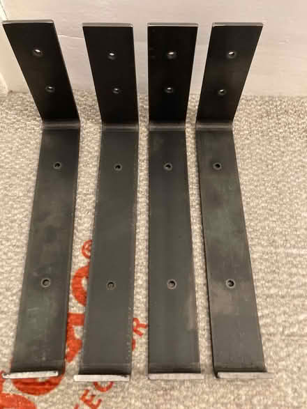 Photo of free Four solid steel shelf brackets (Osney OX2) #1