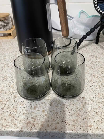 Photo of free Four grey glasses in vgc (Thringstone LE67) #1