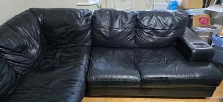 Photo of free Leather Corner Sofa (Wembley) #2
