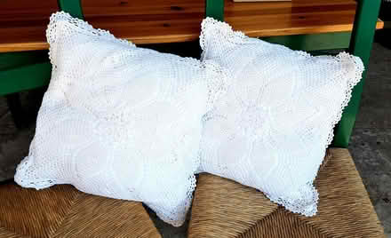 Photo of free Pale Cream Crocheted Cushions (Euxton PR7) #1