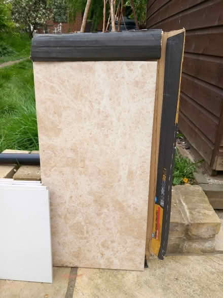 Photo of free 2 large ceramic tiles (New Malden KT3) #1