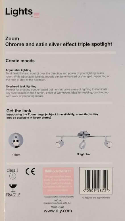 Photo of free Ceiling light with triple spotlight (Didcot) #3