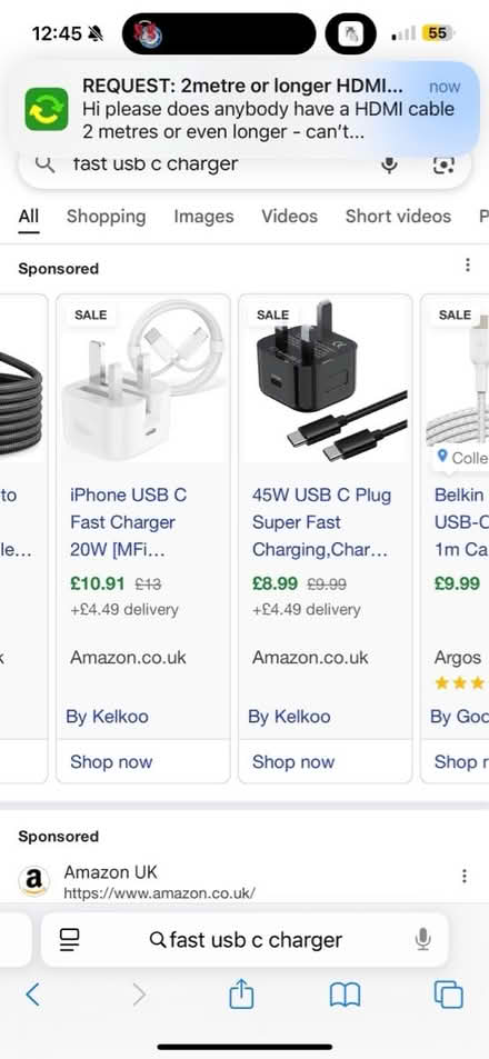 Photo of USB C to USB C wire / USB C plug (Liverpool L7) #1