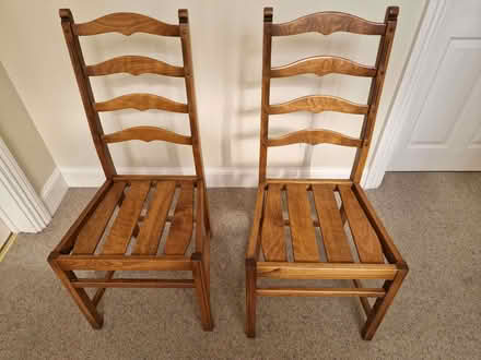 Photo of free 2 Ercol dining chairs (Enborne Row RG14) #2